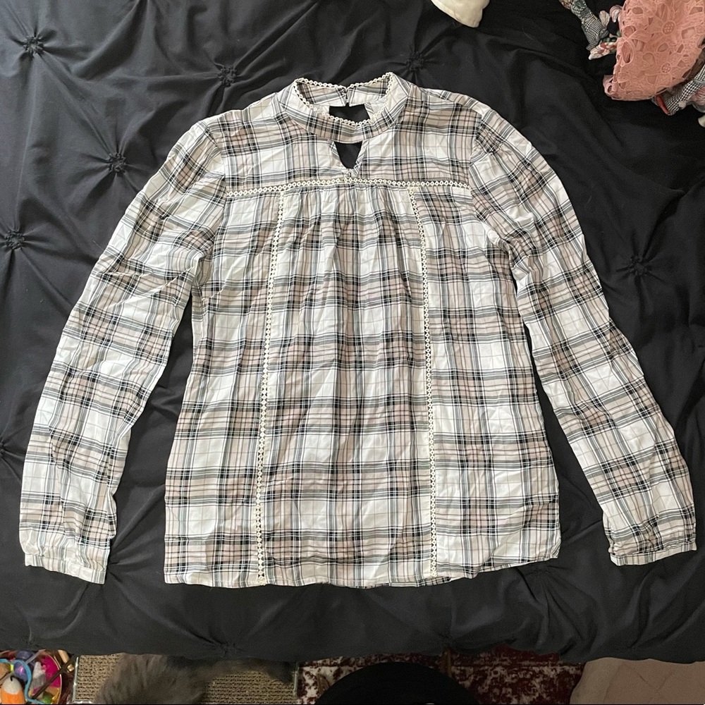 Plaid blouse